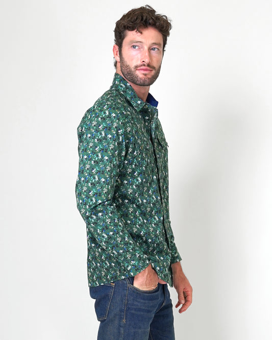 Wish You Were Here Mens Long Sleeve Western Shirt