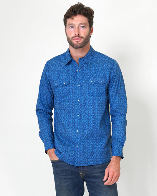 Imagine Mens Long Sleeve Western Shirt