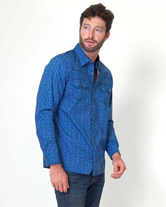 Imagine Mens Long Sleeve Western Shirt