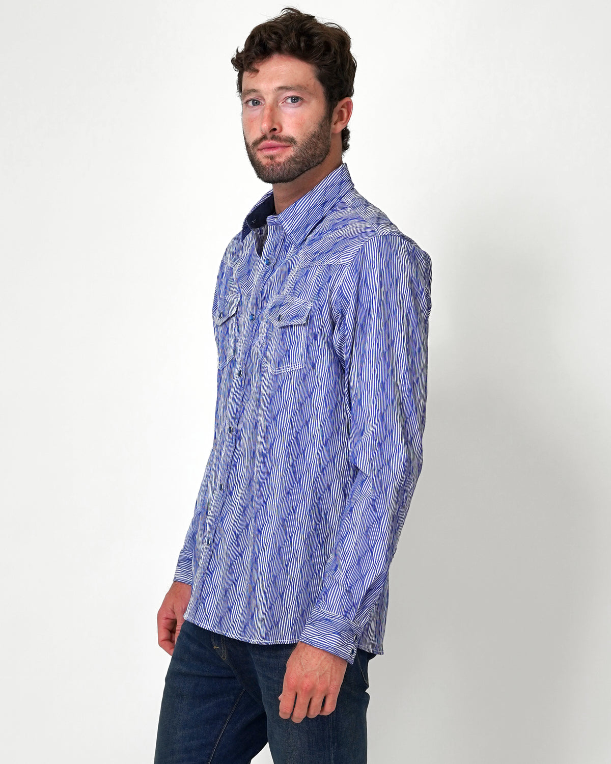 Take It Easy Mens Long Sleeve Western Shirt