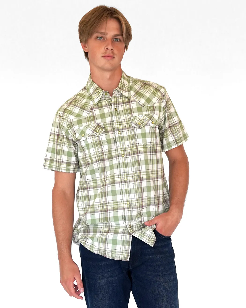 Cruel Summer Mens Short Sleeve Western Shirt