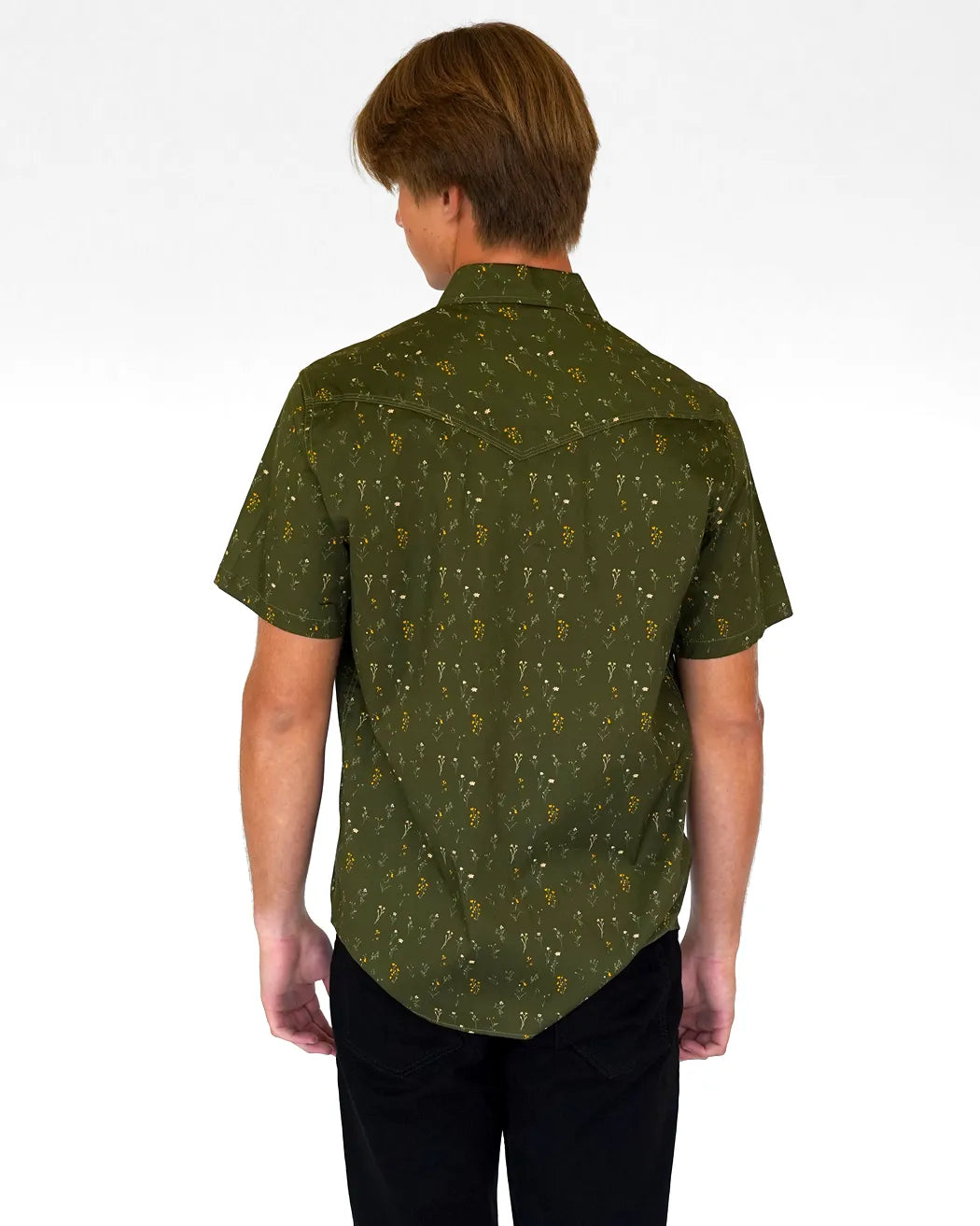 Forever Young Mens Short Sleeve Western Shirt