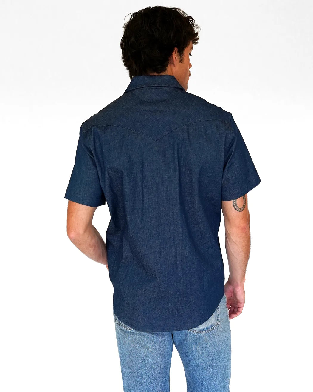 Never Tear Us Apart Mens Short Sleeve Western Shirt