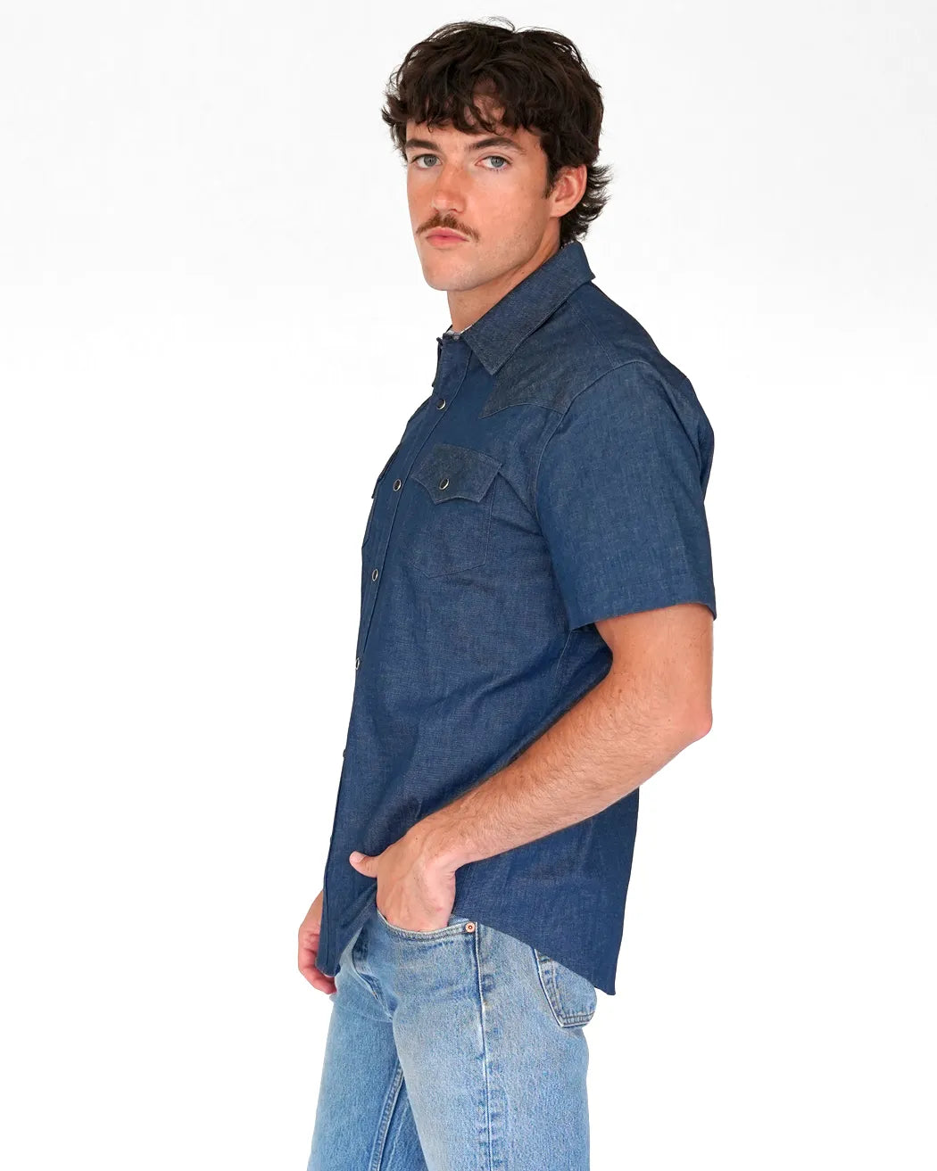 Never Tear Us Apart Mens Short Sleeve Western Shirt