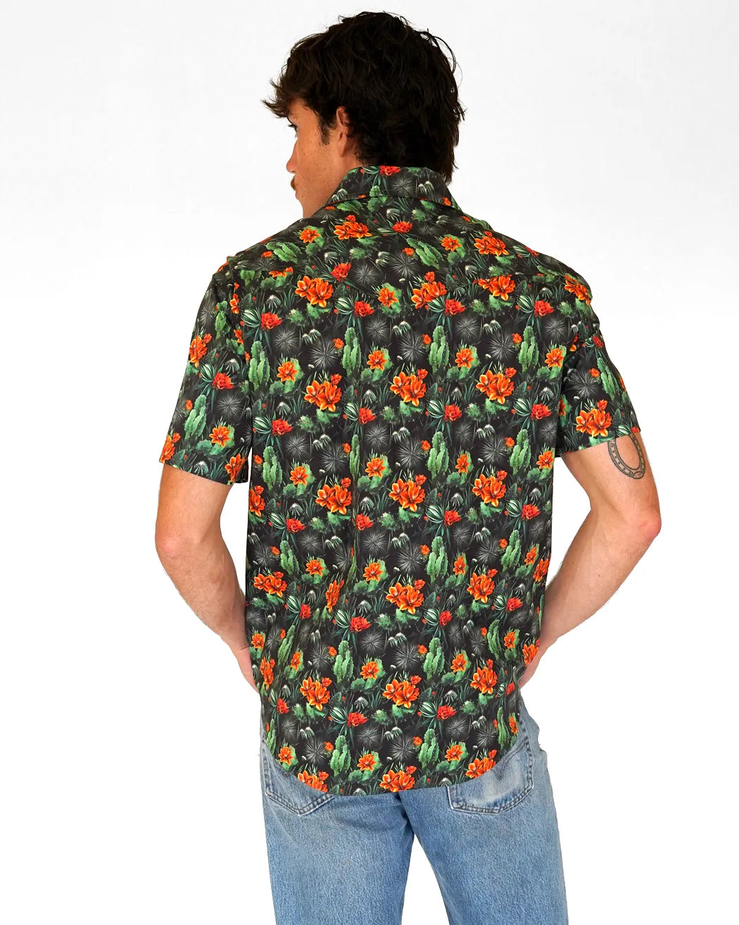 Springtime Mens Short Sleeve Western Shirt