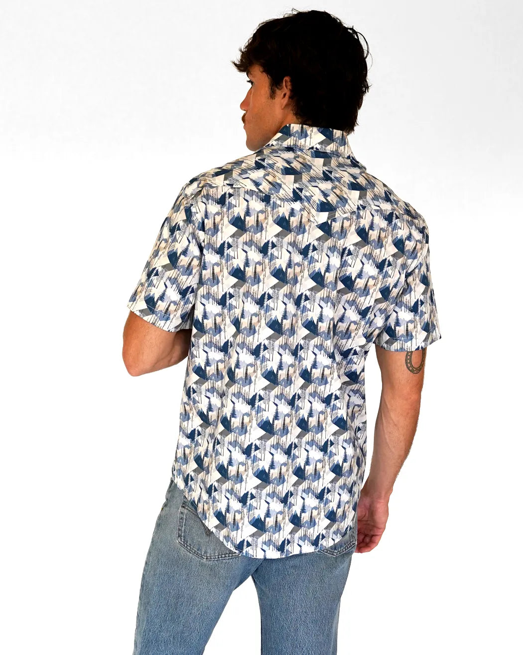 Under Pressure Mens Short Sleeve Western Shirt
